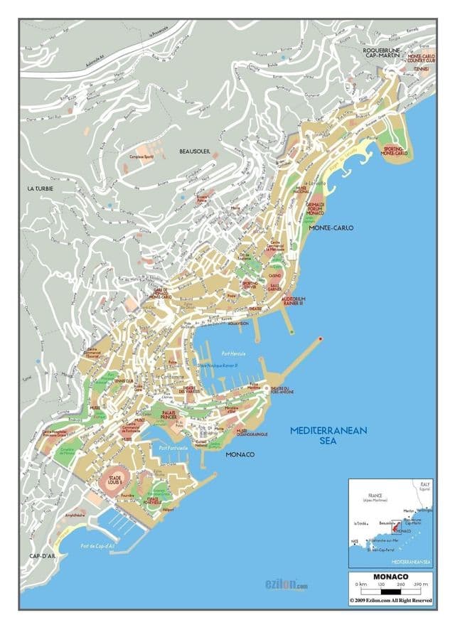 дорожная карта Монако